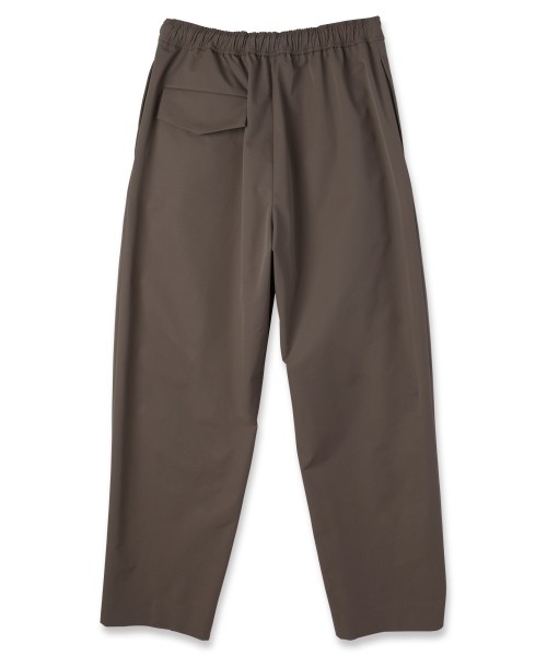 Stretch Double Cloth 2Tuck Drawstring Semi Wide Pants