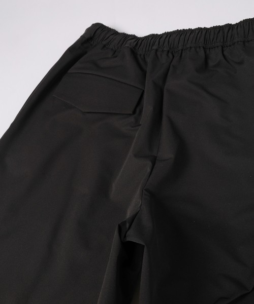 Stretch Double Cloth 2Tuck Drawstring Semi Wide Pants