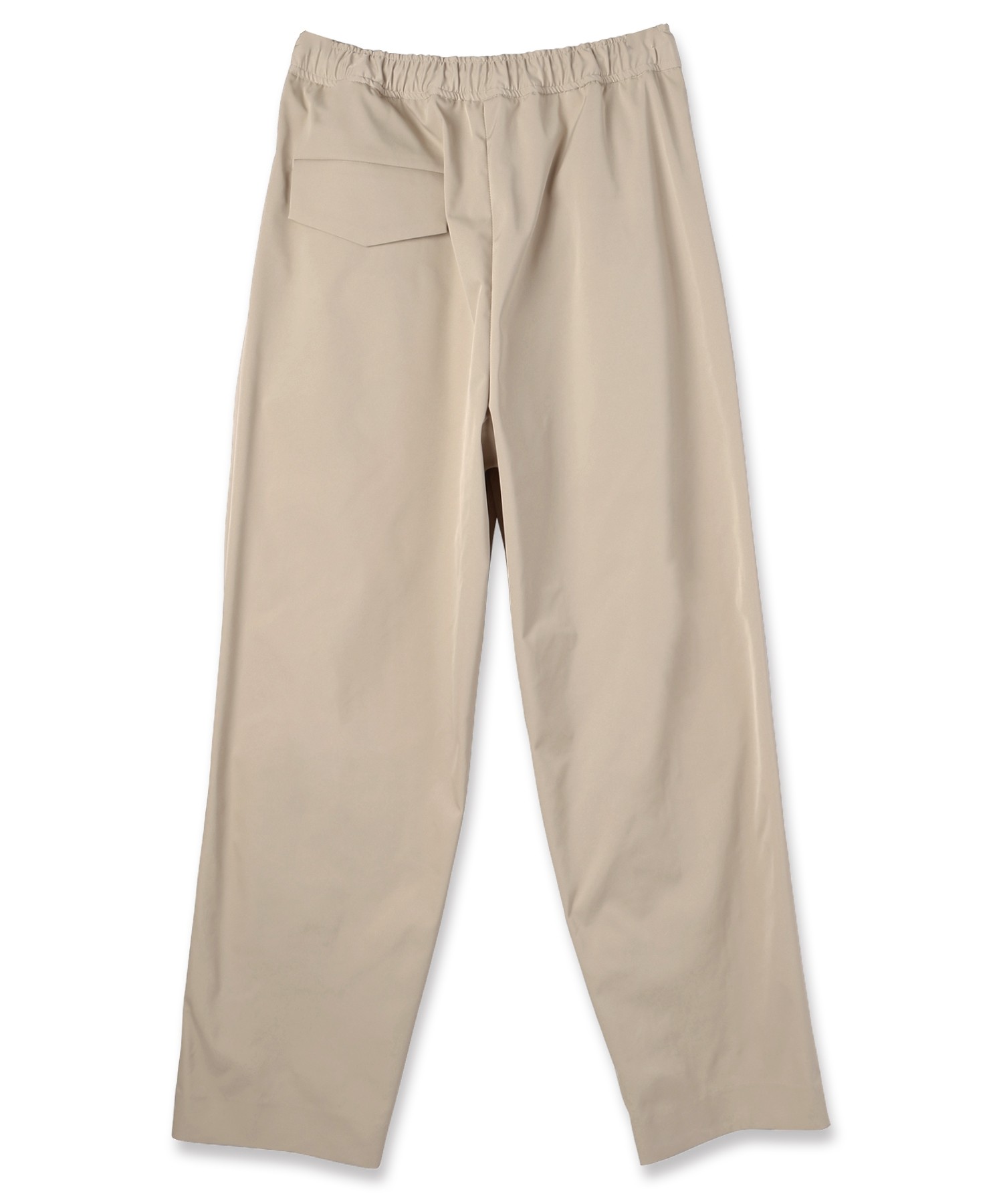 Double Satin 2Tuck Drawstring Semi Wide Pants