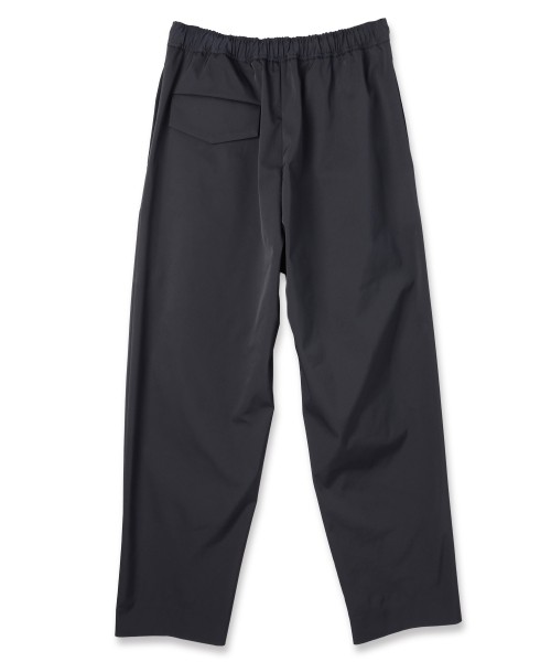 Double Satin 2Tuck Drawstring Semi Wide Pants