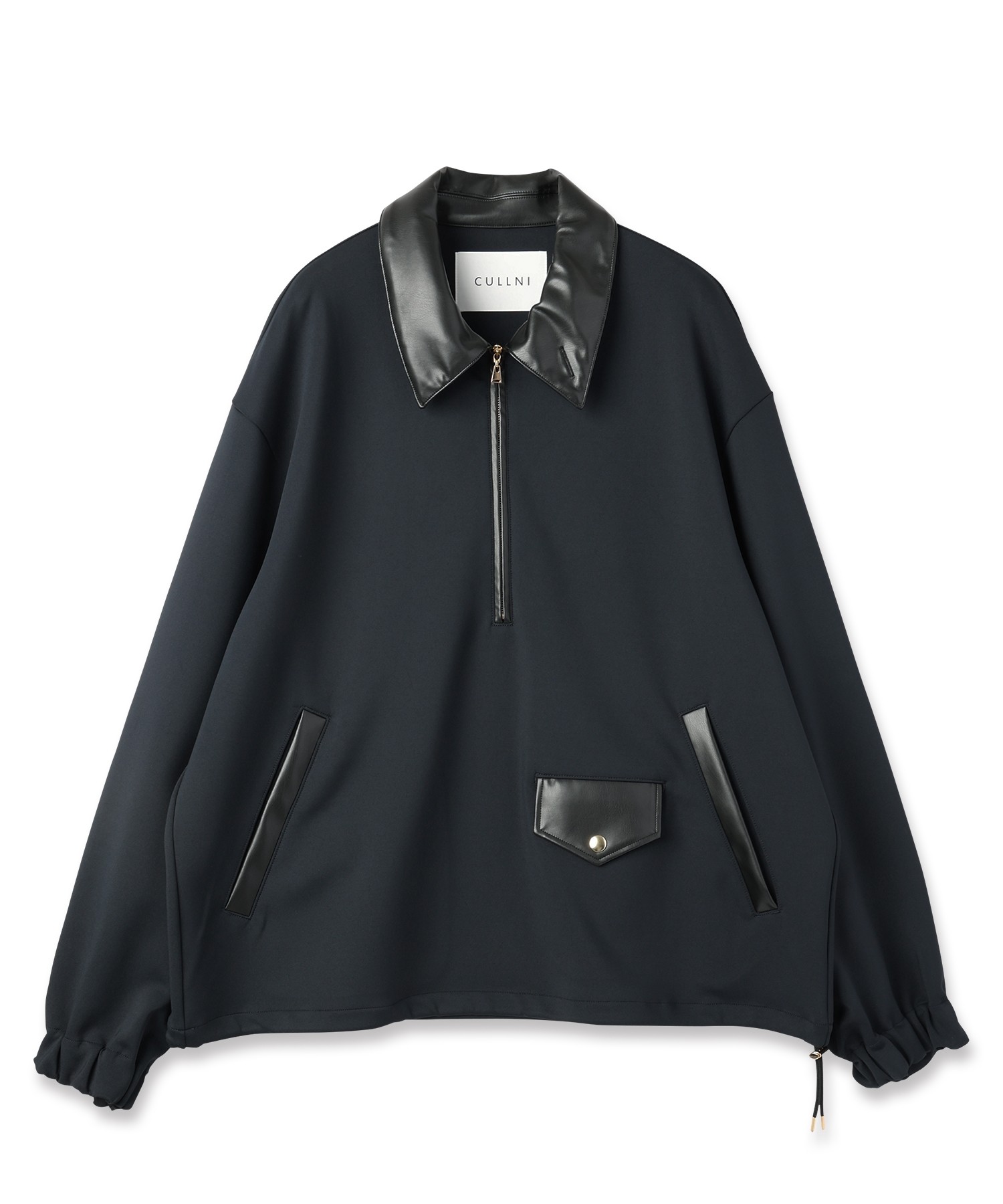 Double Cloth Half Zip Riders Pullover