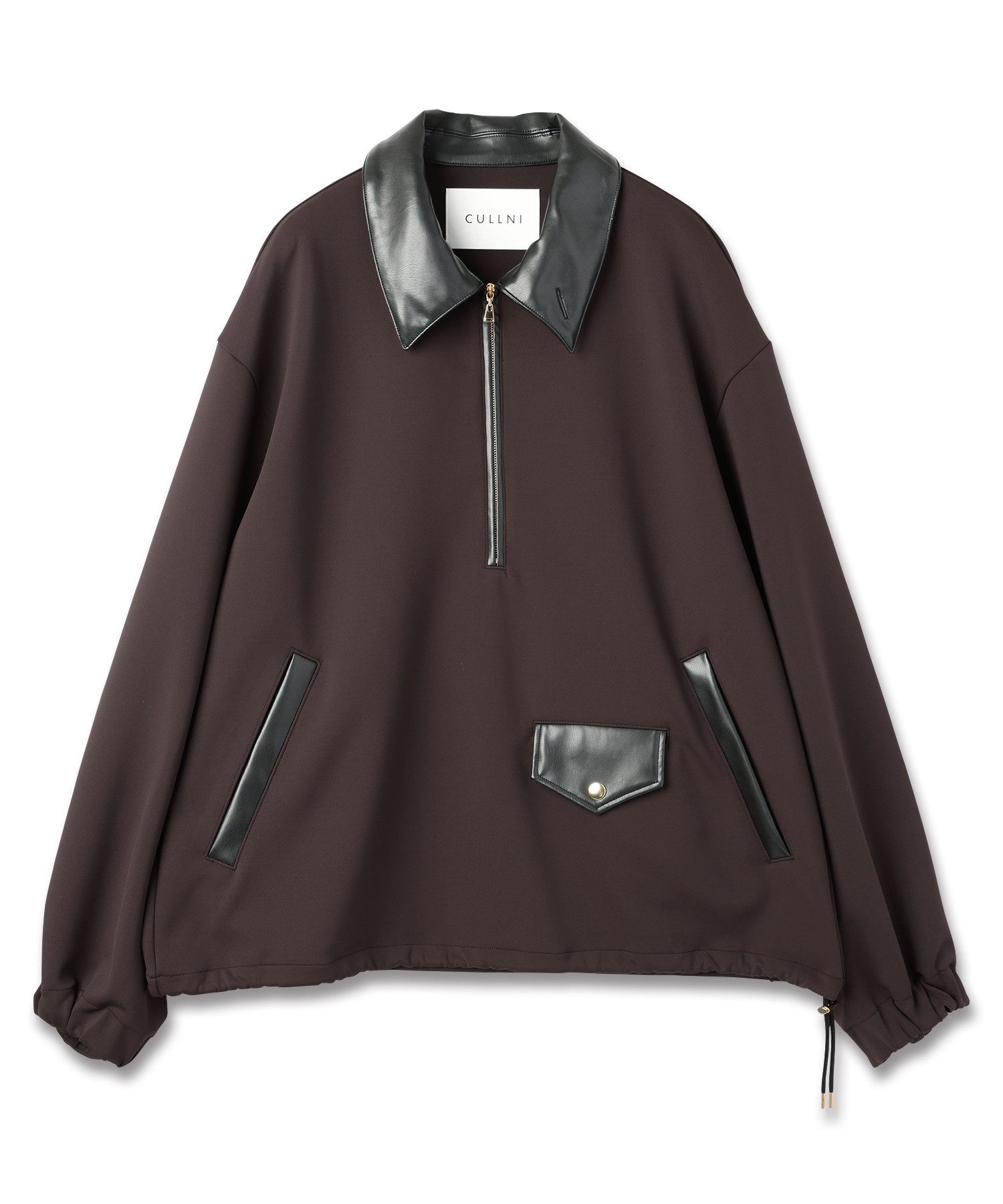 Double Cloth Half Zip Riders Pullover