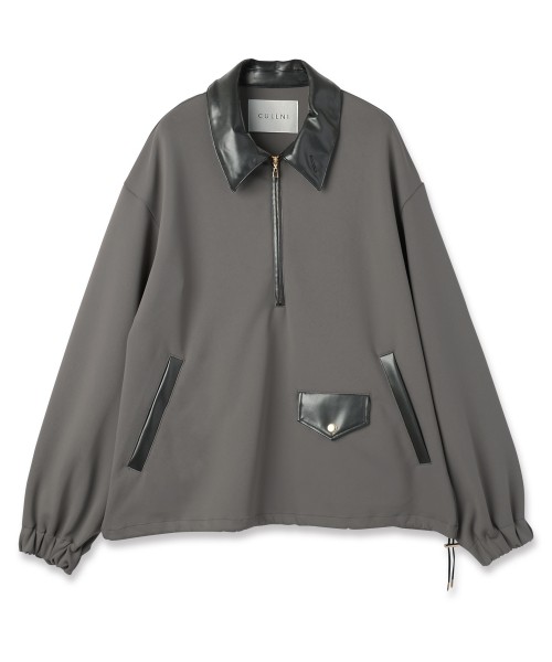 クルニ CULLNI ベルトデザインジャケット 別注〉 DOUBLE BLEAST JACKET/シワになりにくい/ストレッチ