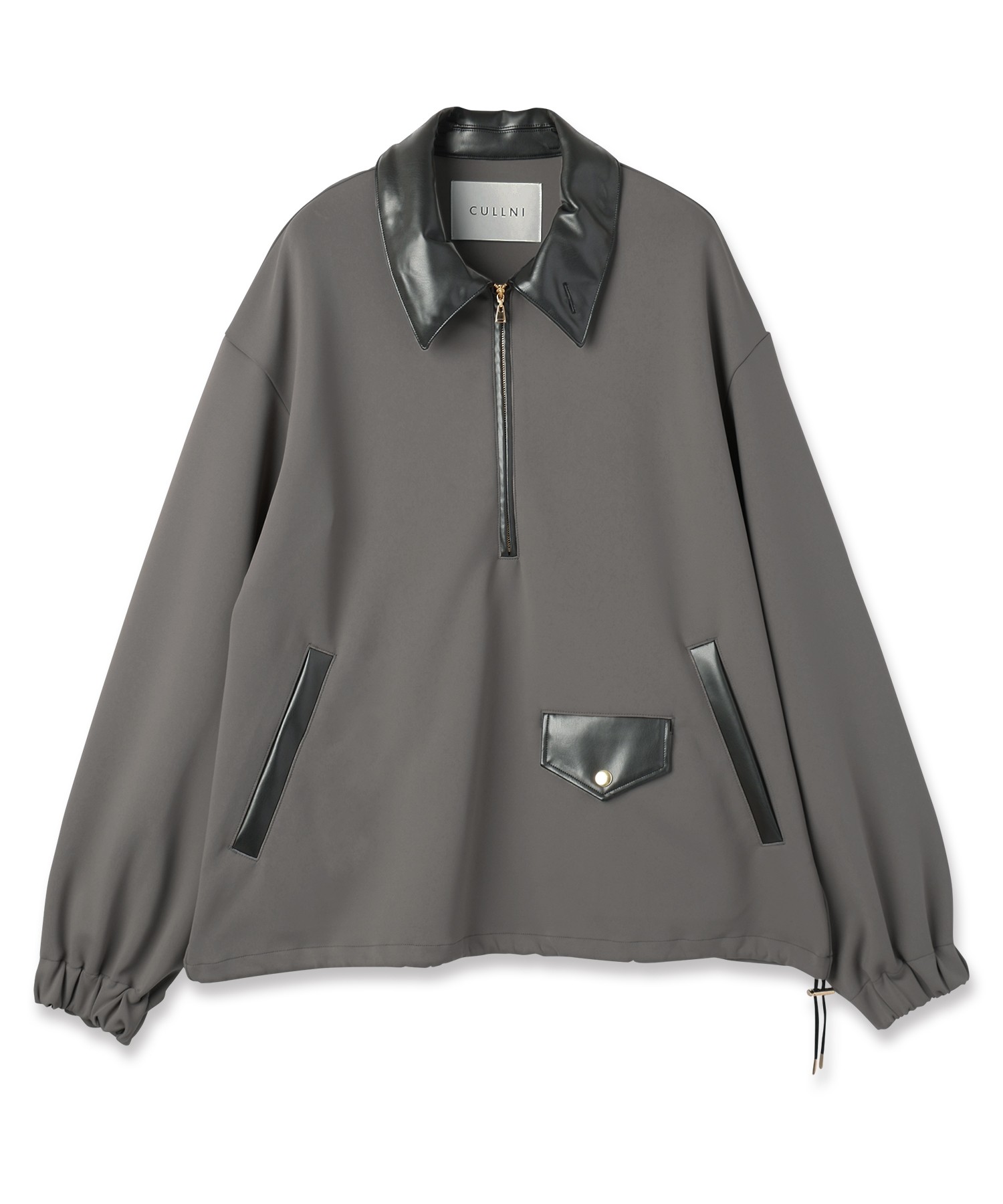 Double Cloth Half Zip Riders Pullover