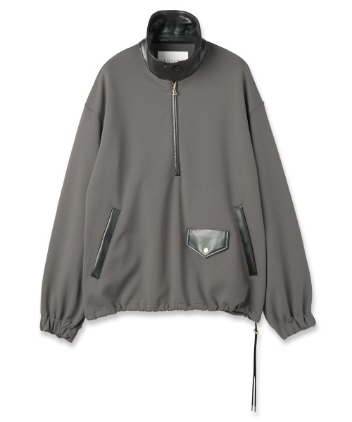 Double Cloth Half Zip Riders Pullover