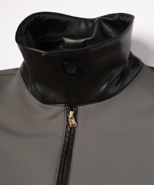 Double Cloth Half Zip Riders Pullover