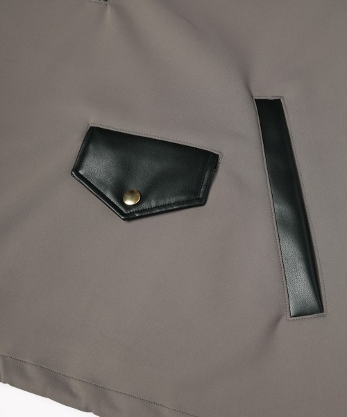 Double Cloth Half Zip Riders Pullover