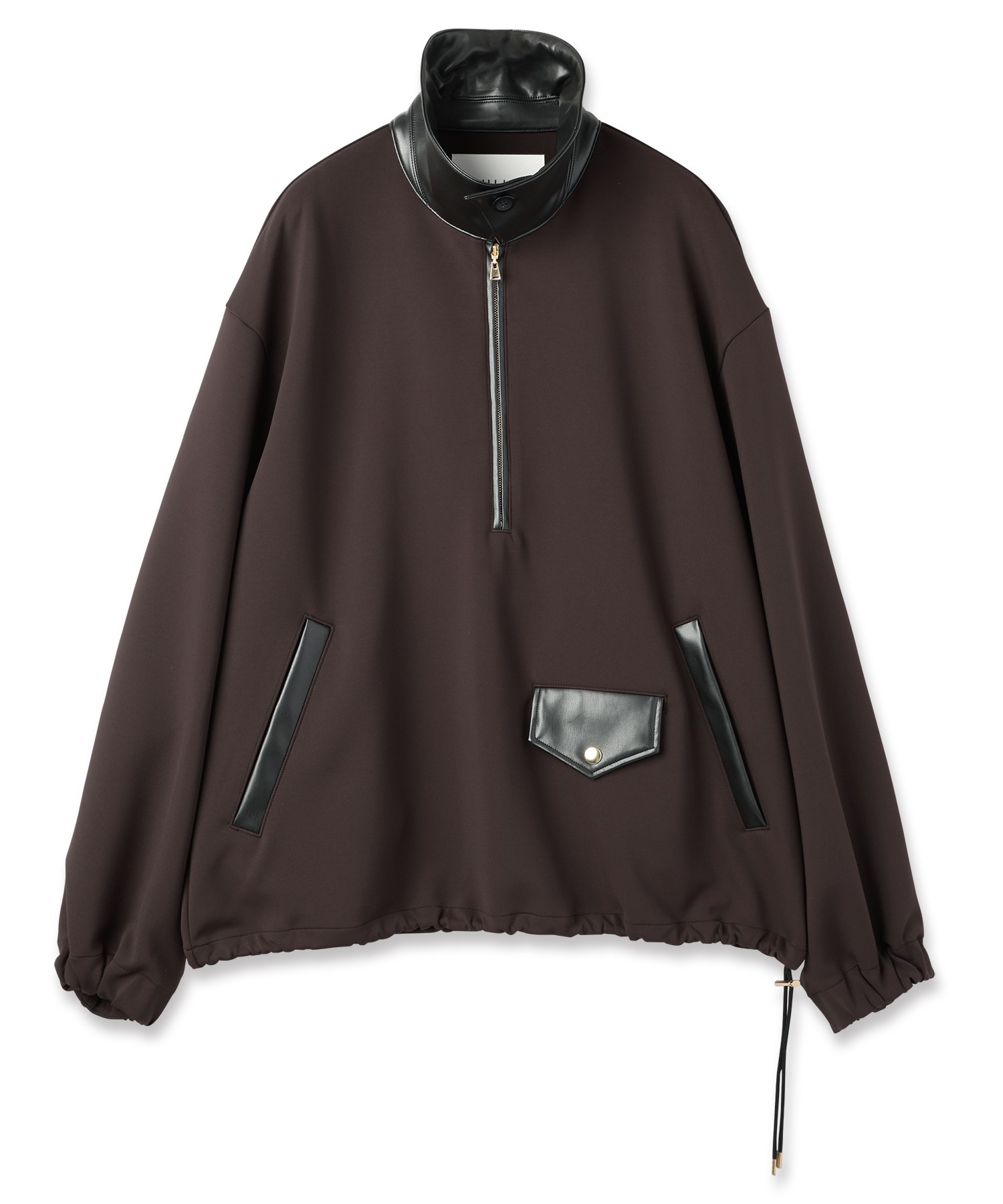 Double Cloth Half Zip Riders Pullover