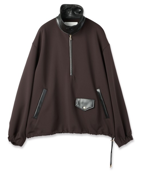 Double Cloth Half Zip Riders Pullover