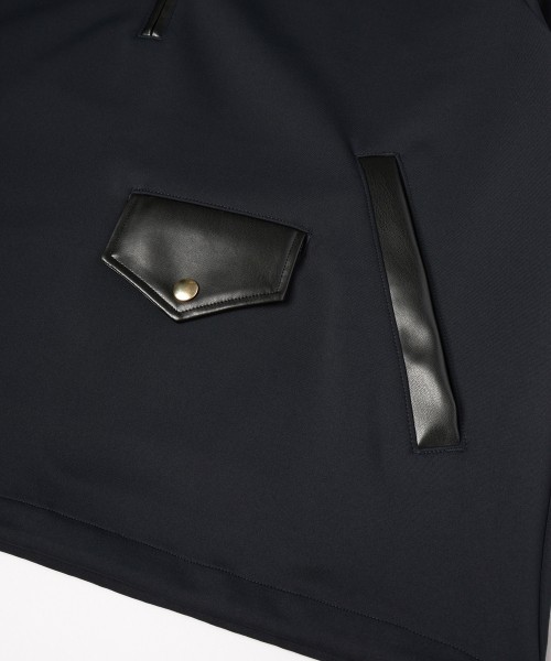 Double Cloth Half Zip Riders Pullover