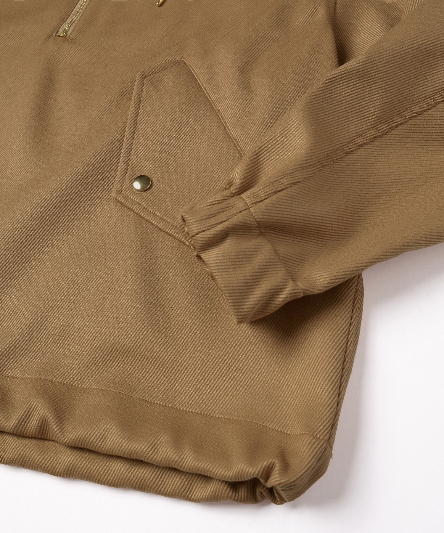 Double Cloth Kersey Half Zip Anorak Hoodie