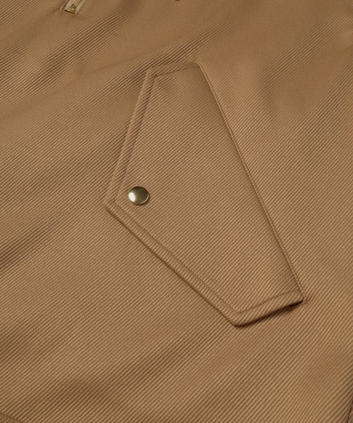 Double Cloth Kersey Half Zip Anorak Hoodie