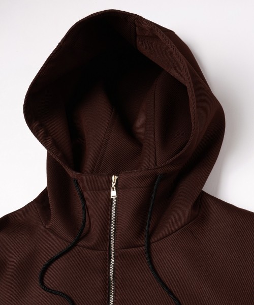 Double Cloth Kersey Half Zip Anorak Hoodie