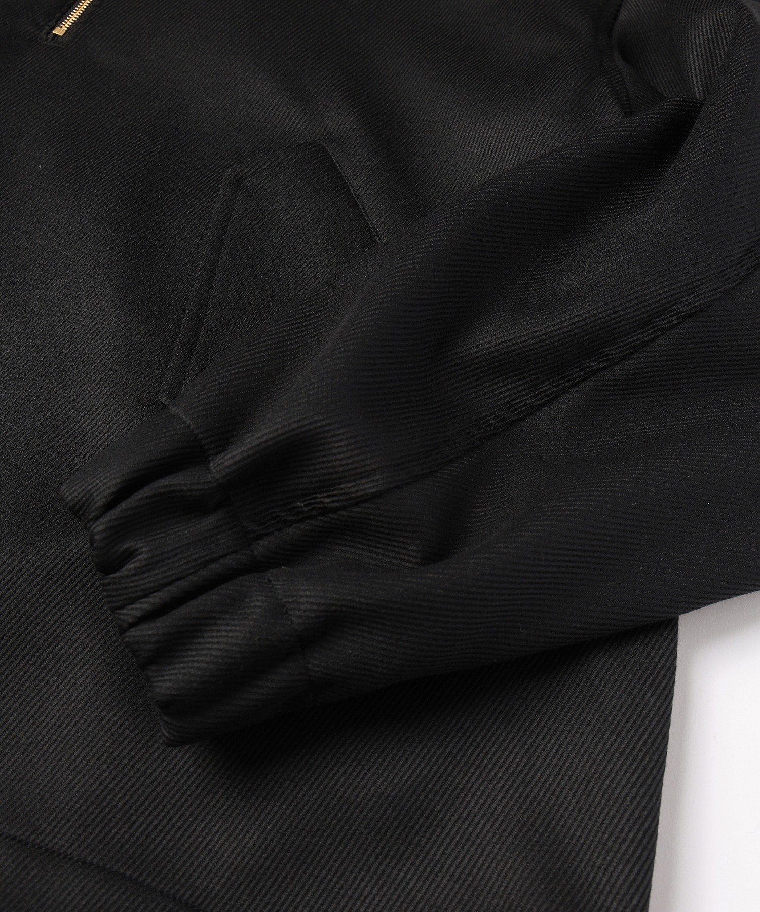 Double Cloth Kersey Half Zip Anorak Hoodie