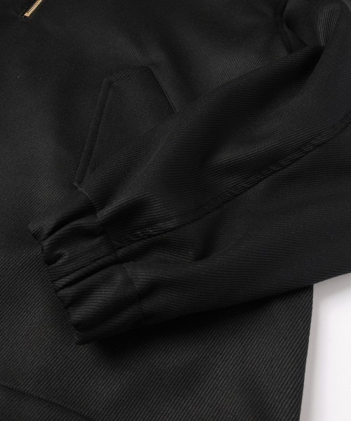 Double Cloth Kersey Half Zip Anorak Hoodie