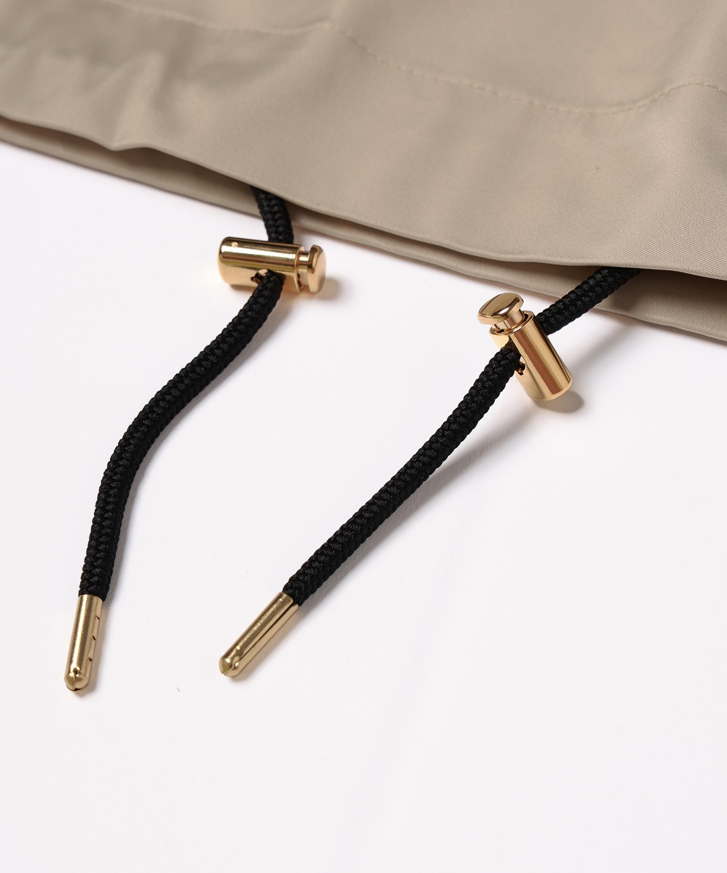 Double Satin Half Zip Anorak Hoodie