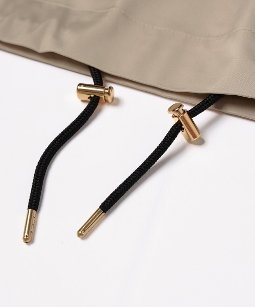 Double Satin Half Zip Anorak Hoodie