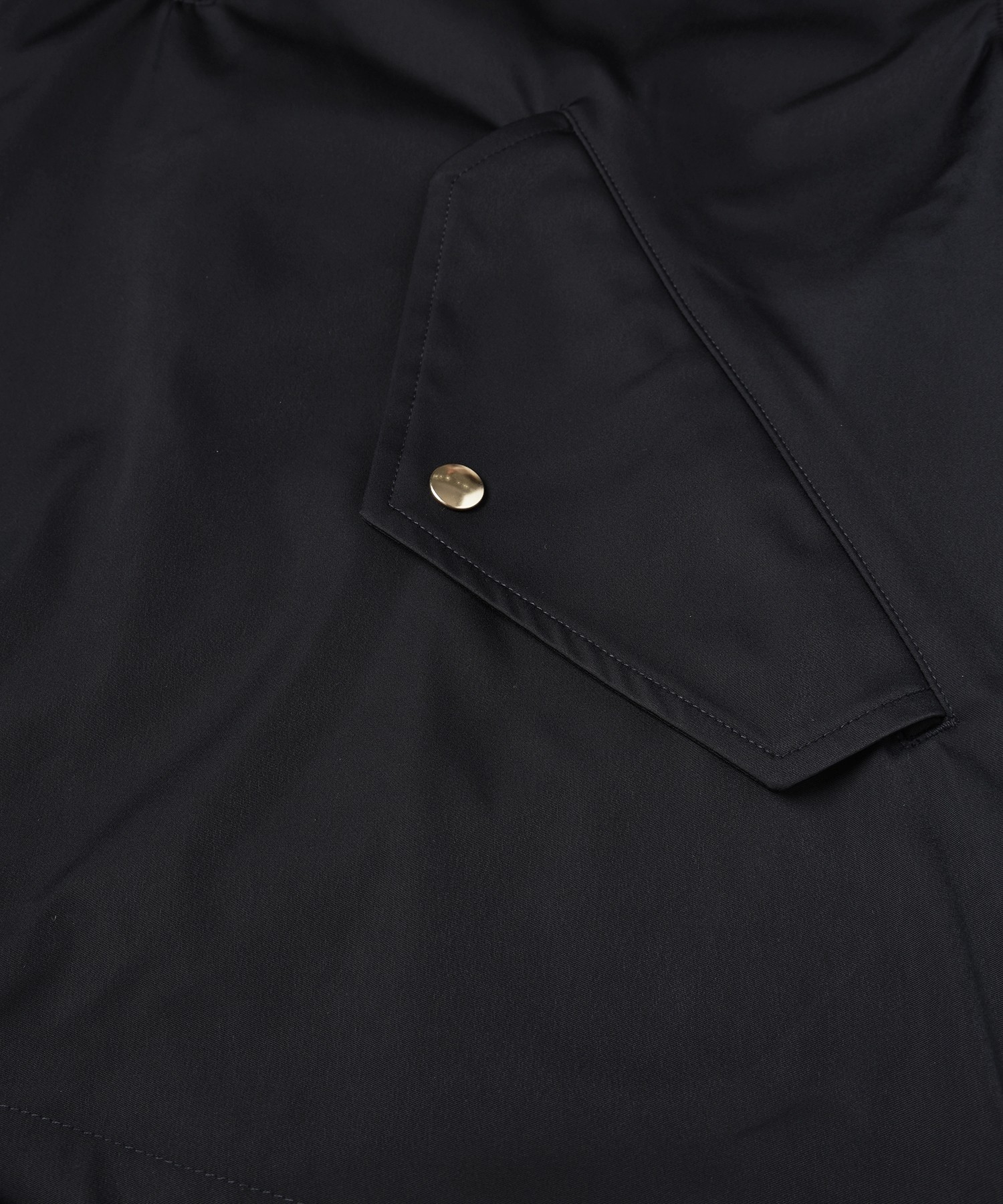 Double Satin Half Zip Anorak Hoodie