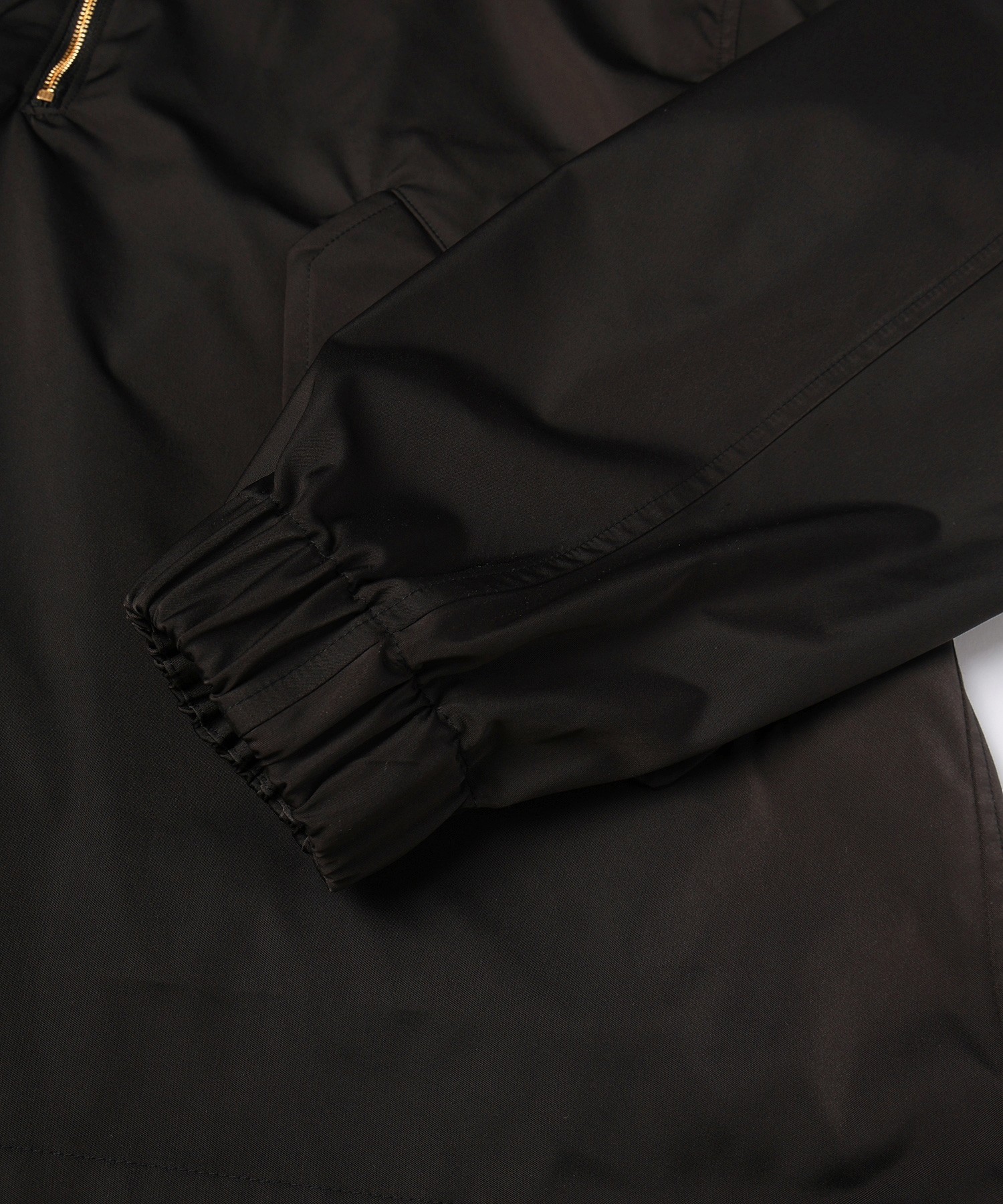 Double Satin Half Zip Anorak Hoodie