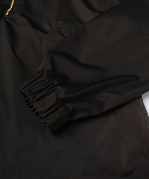 Double Satin Half Zip Anorak Hoodie