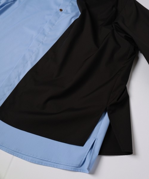High Count Broad Asymmetrical Layered Shirt