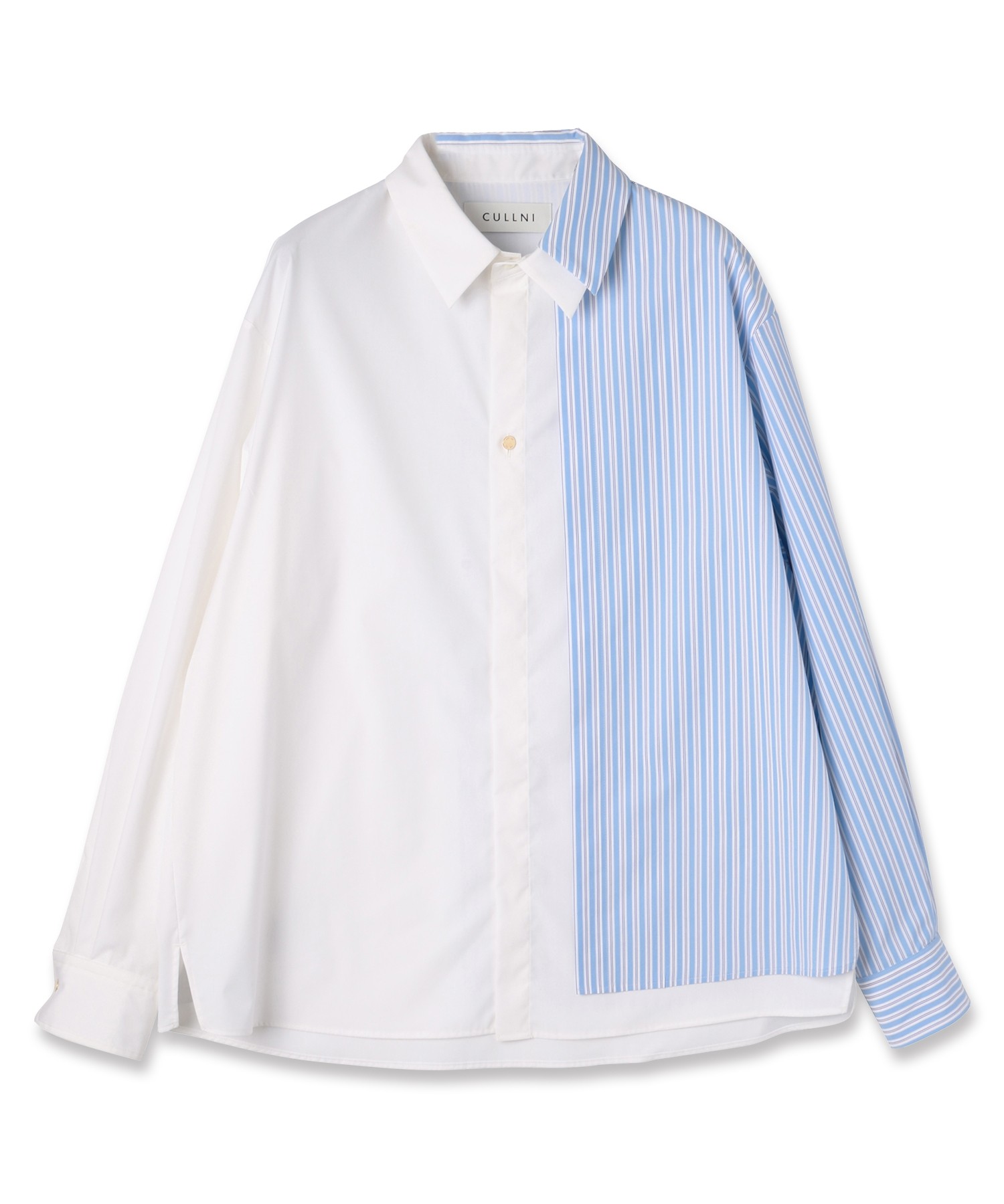 Stripe Asymmetrical Layered Shirt