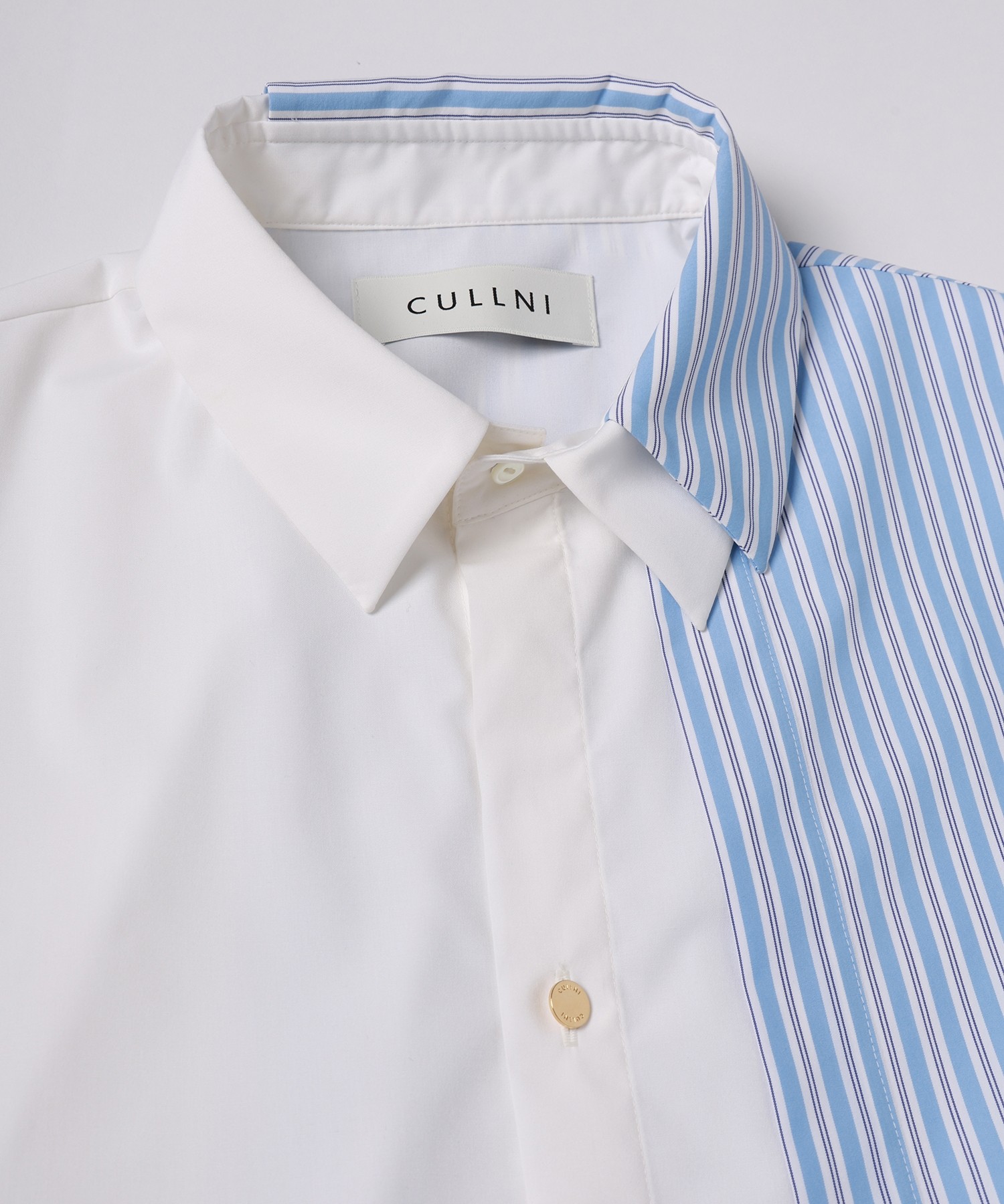 Stripe Asymmetrical Layered Shirt