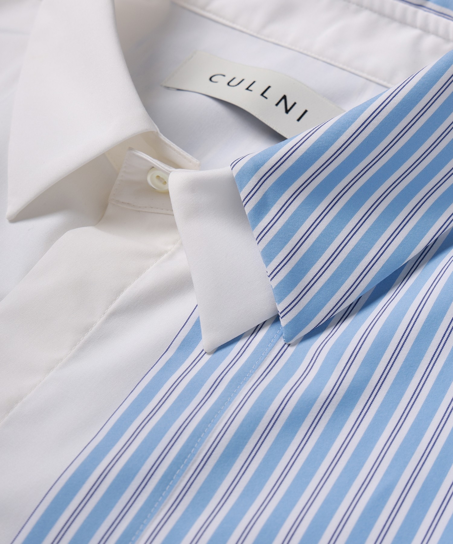 Stripe Asymmetrical Layered Shirt