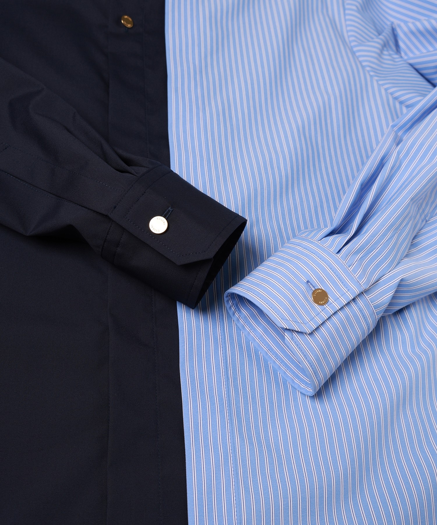 Stripe Asymmetrical Layered Shirt