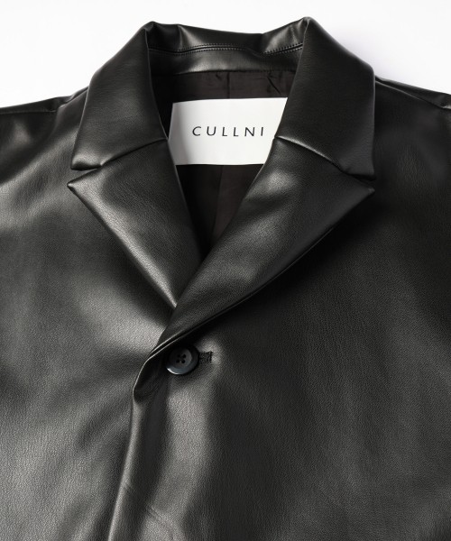 CULLNI レザーコート(サイズ0) CULLNI ONLINE STORE / Faux Leather Tailored Short Coat