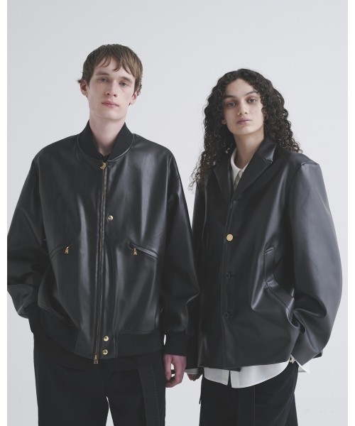 CULLNI ナイロン ベルト付きジャケット CULLNI ジャケット テーラードジャケット Stripe Double Cloth