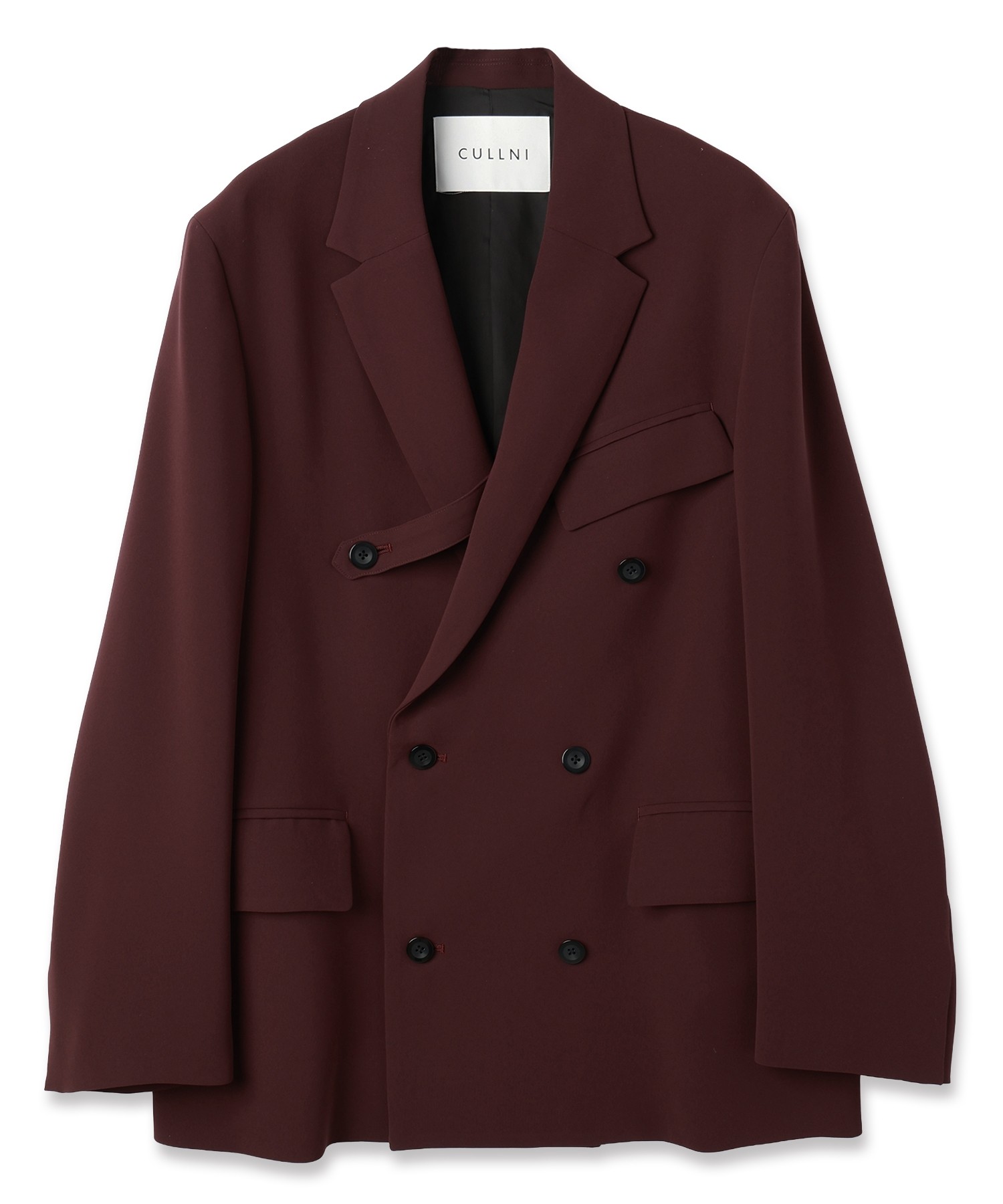 CULLNI テーラードジャケット CULLNI(クルニ) 24AWStripe Double Satin Zip Pocket Tailored