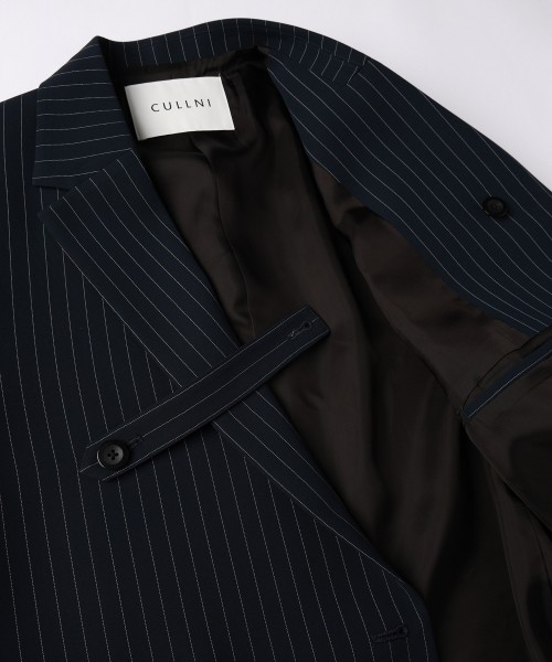 CULLNI ONLINE STORE / Stripe Double Cloth Slant Belt
