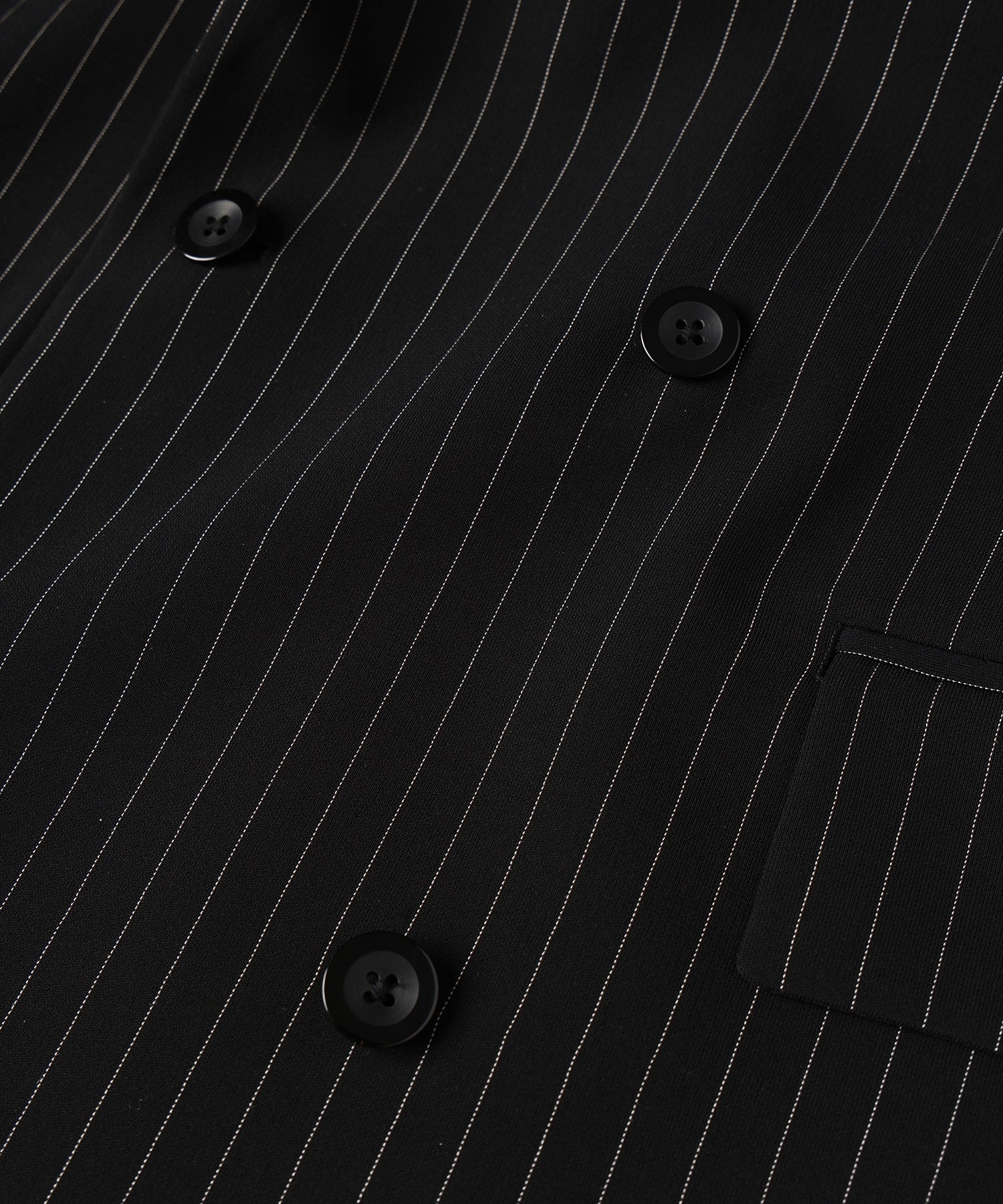 Stripe Double Cloth Slant Belt Tailored Jacket