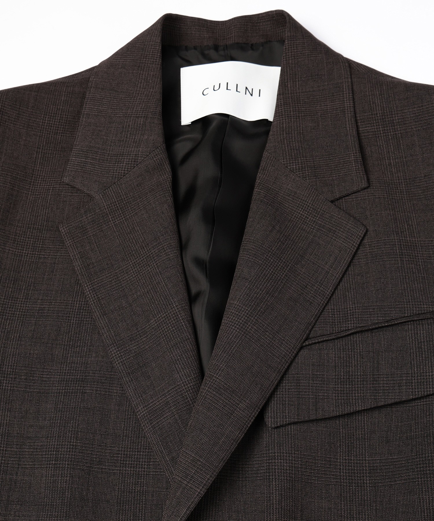 Glen Check Zip Pocket Tailored Jacket