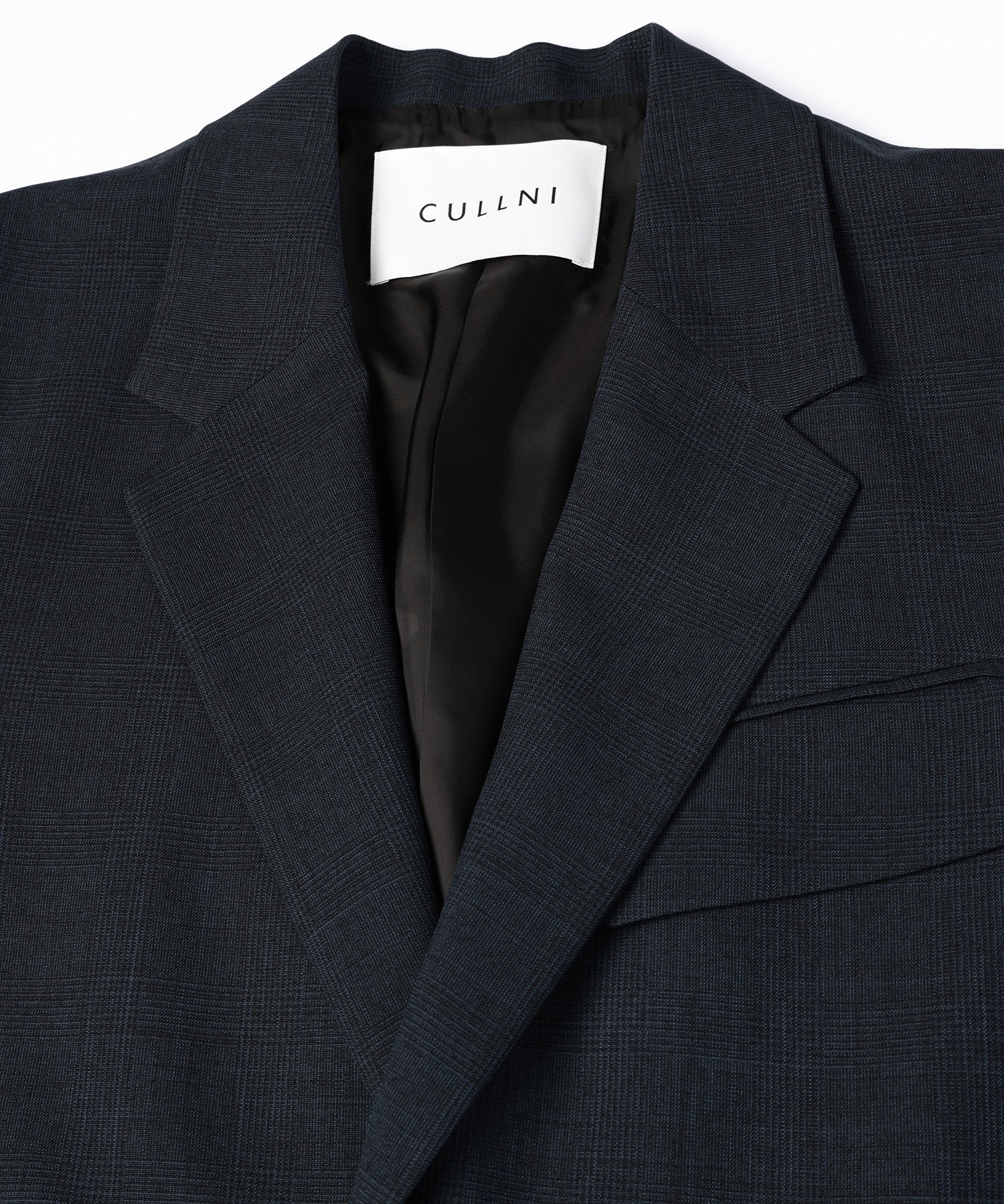 Glen Check Zip Pocket Tailored Jacket