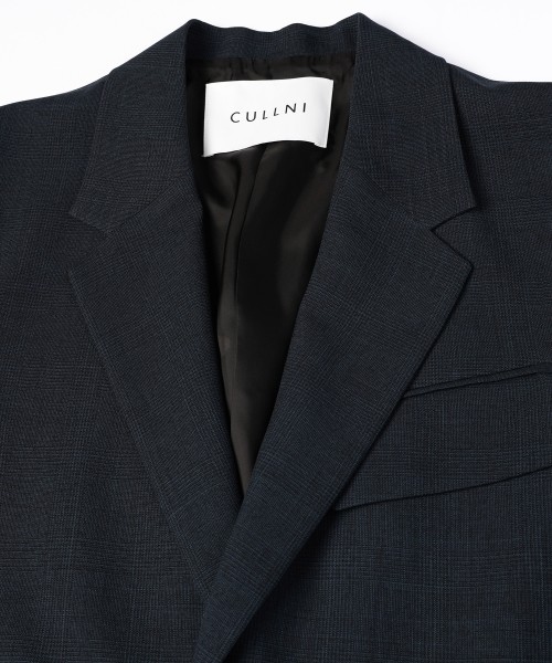 Glen Check Zip Pocket Tailored Jacket