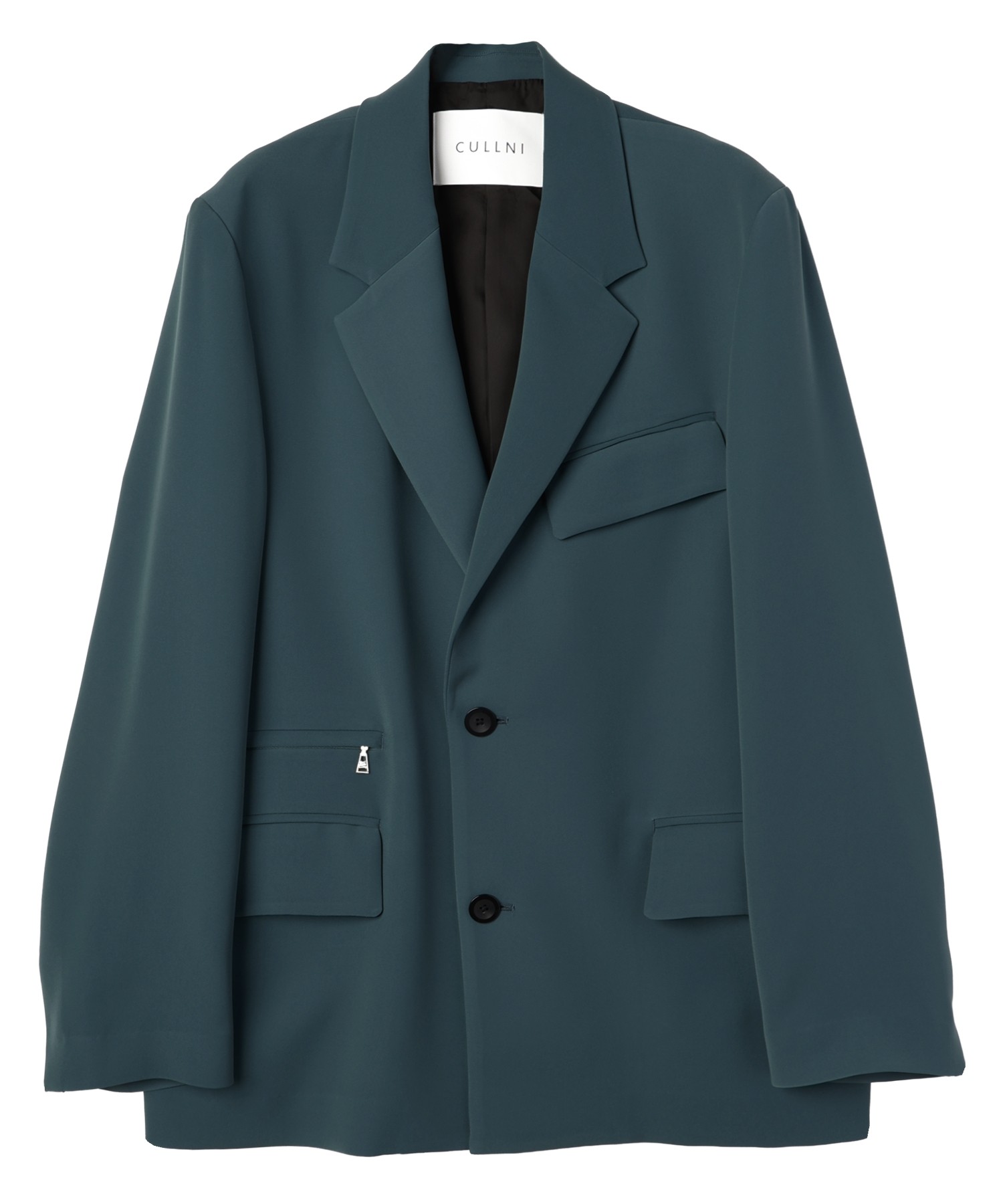 Double Cloth Twill Zip Pocket Tailored Jacket