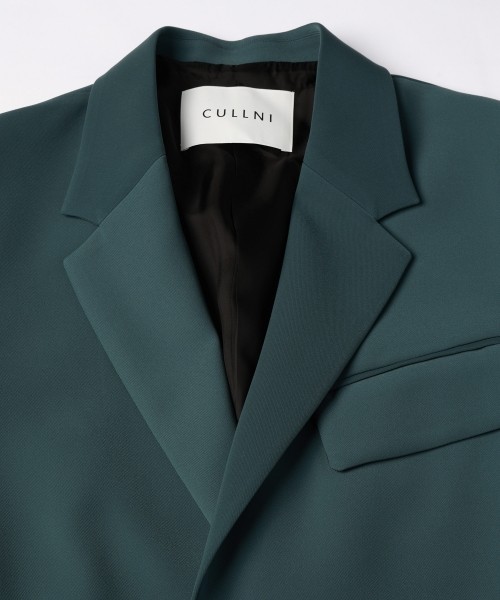 Double Cloth Twill Zip Pocket Tailored Jacket