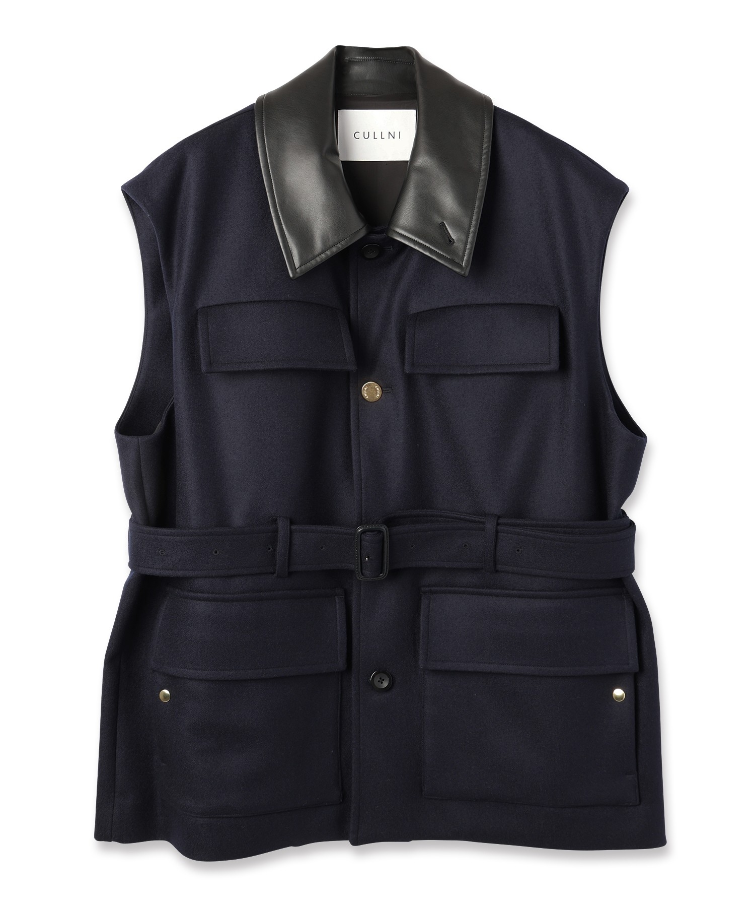 Wool Melton Safari Vest