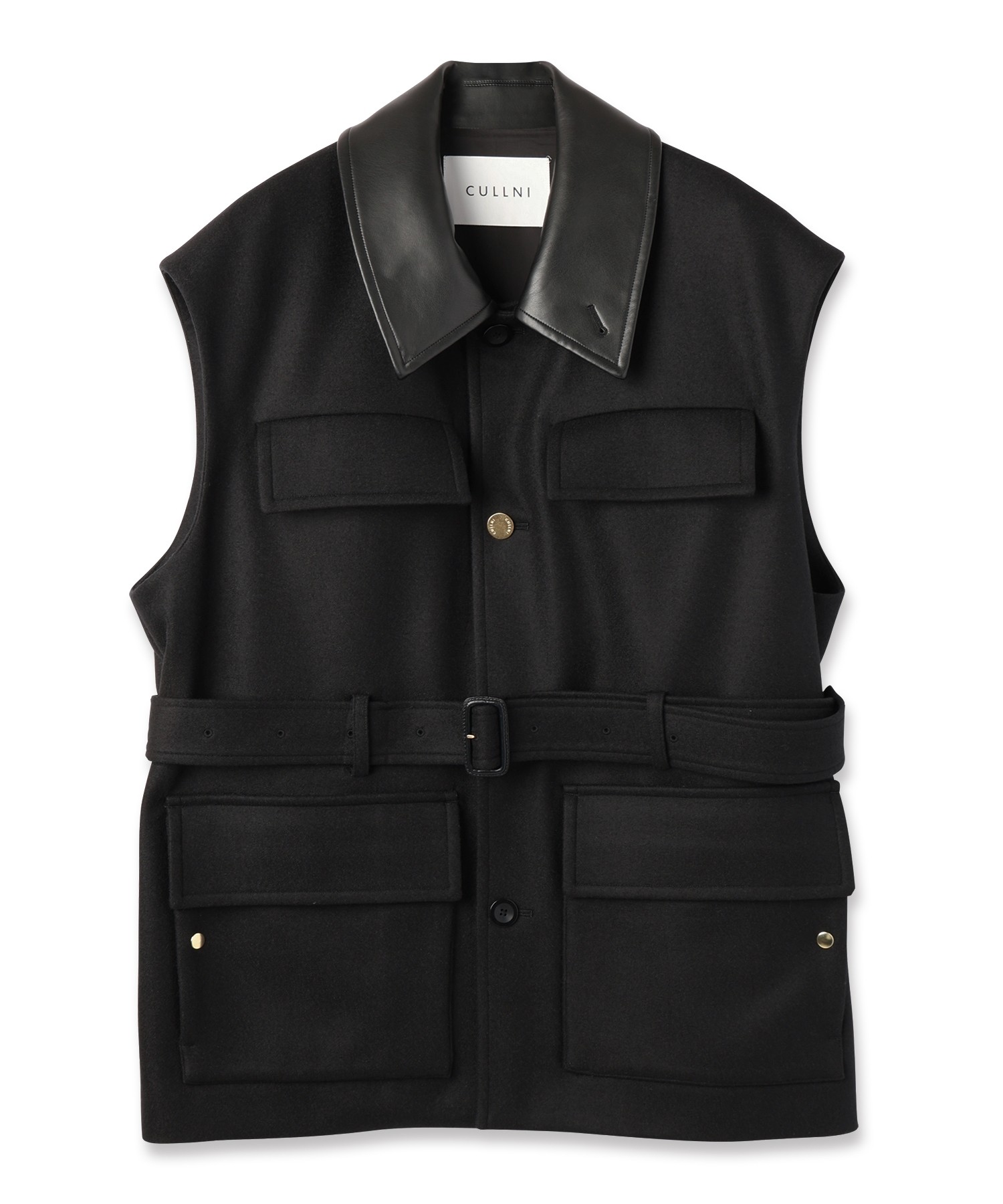 Wool Melton Safari Vest