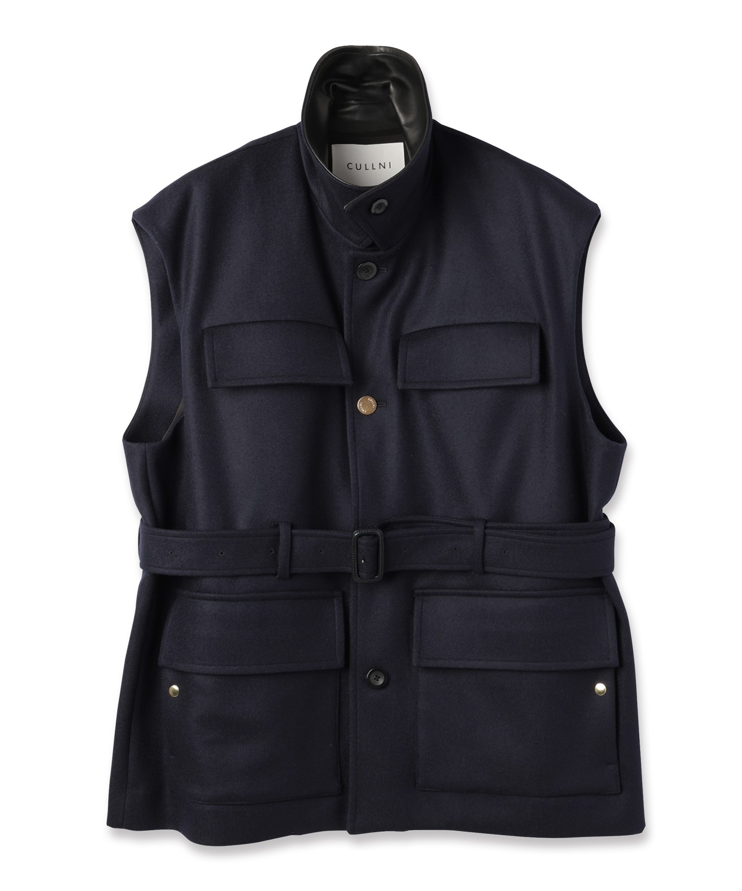 Wool Melton Safari Vest