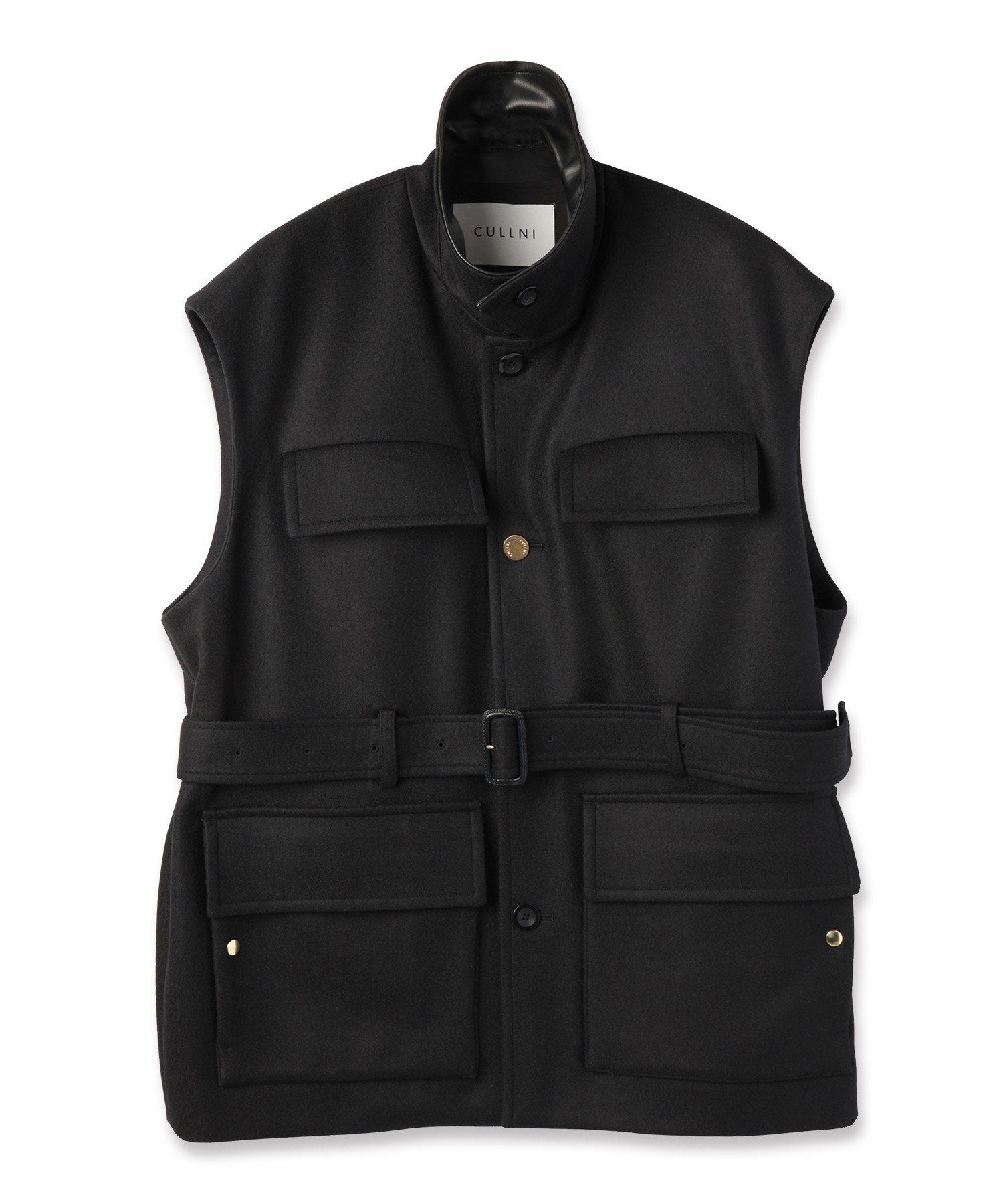 Wool Melton Safari Vest