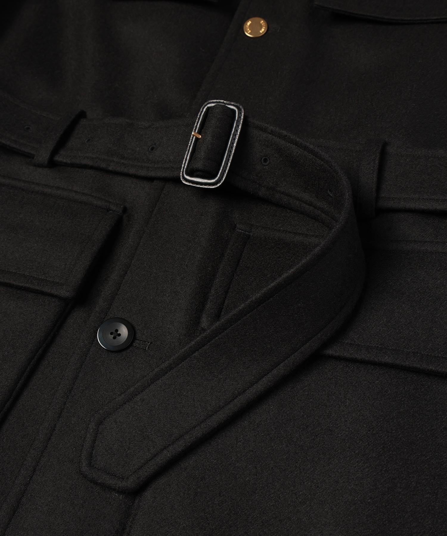 Wool Melton Safari Vest