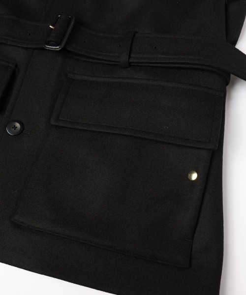 Wool Melton Safari Vest