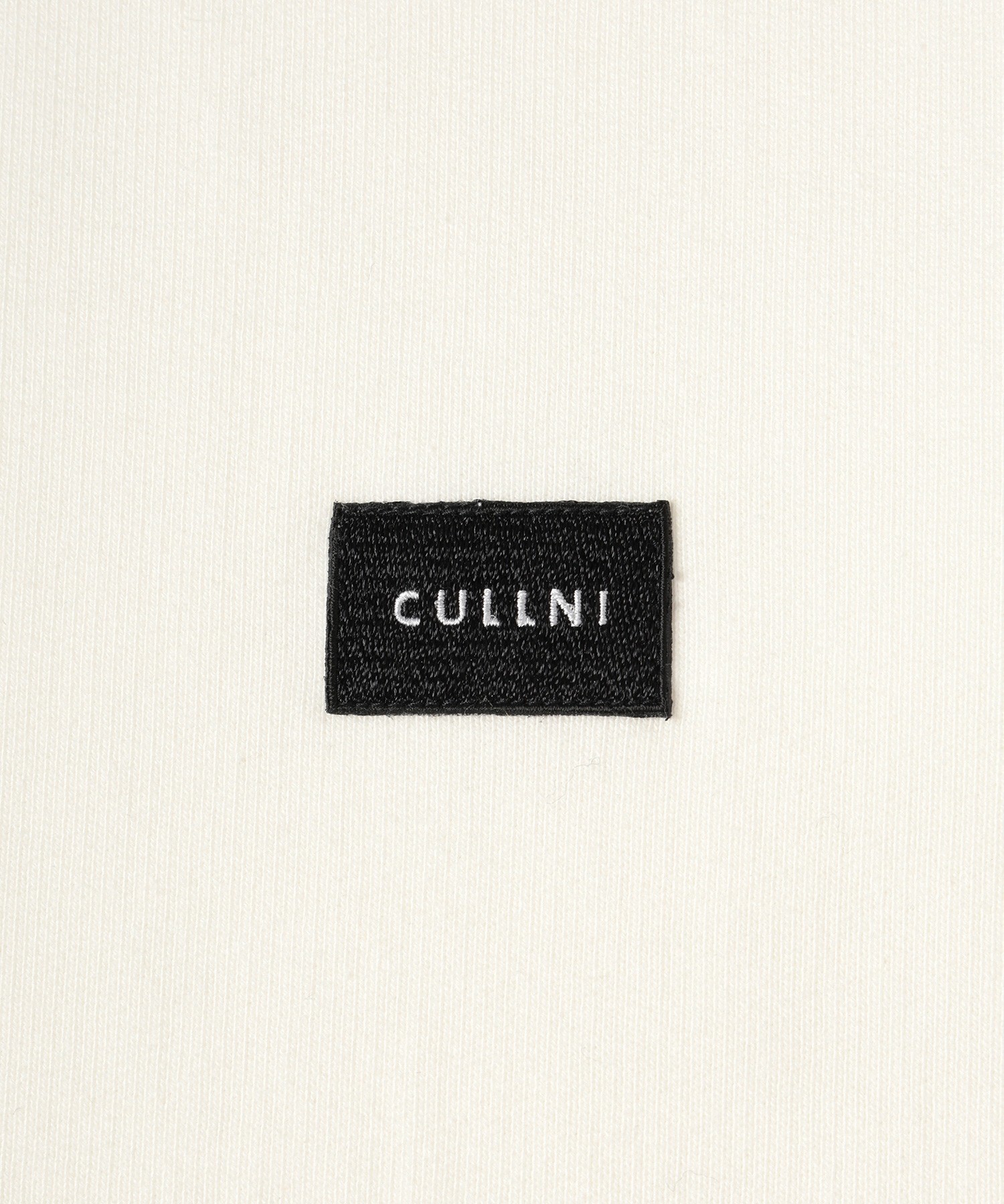 French Terry Layerd Rib Embroidery Patch Pullover