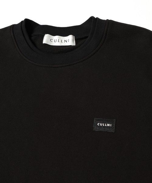 French Terry Layerd Rib Embroidery Patch Pullover