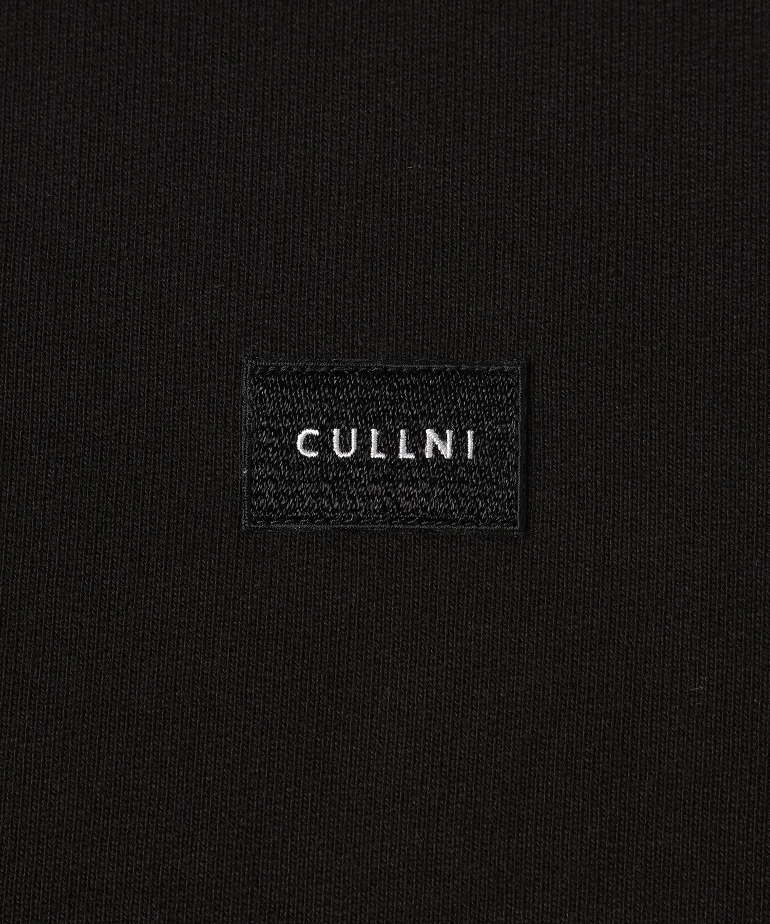 French Terry Layerd Rib Embroidery Patch Pullover