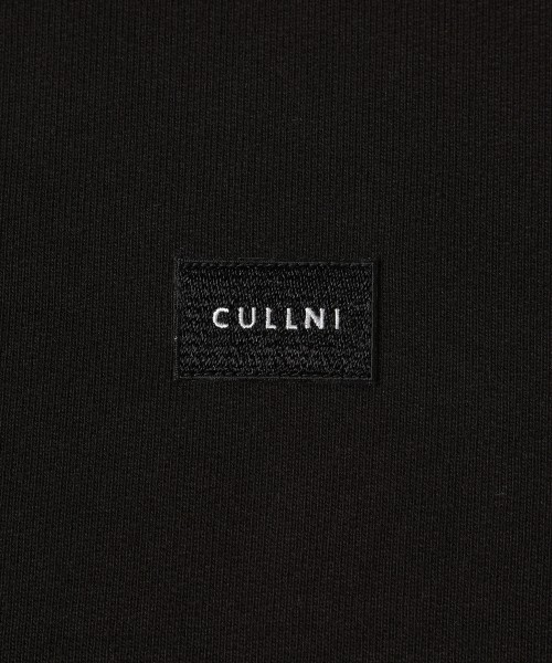 French Terry Layerd Rib Embroidery Patch Pullover