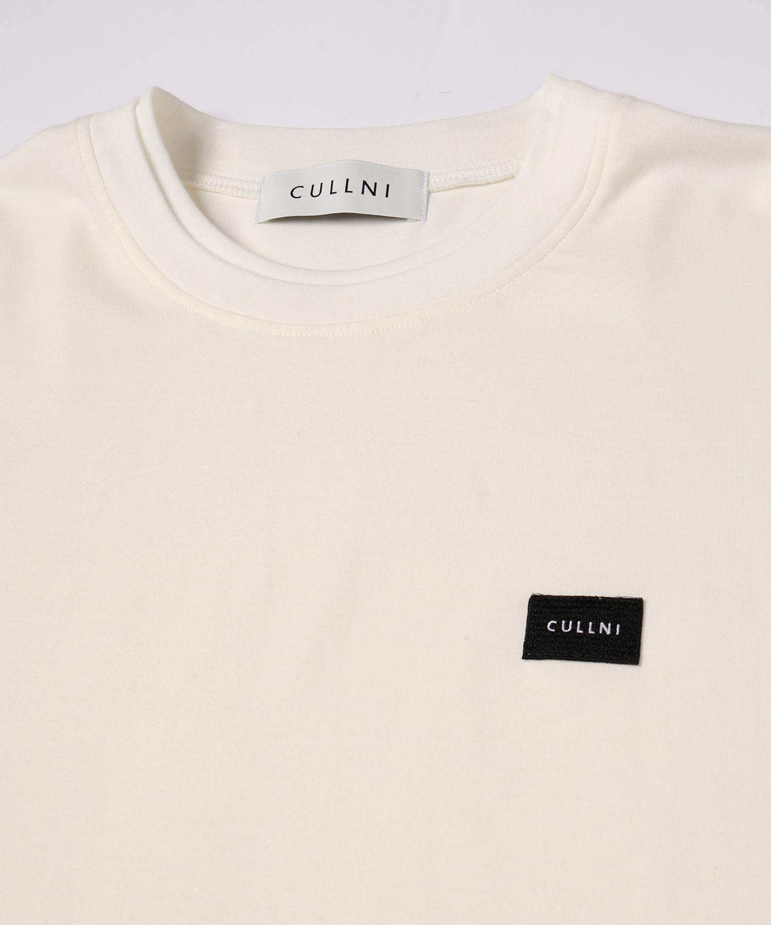 Layerd Rib Embroidery Patch Sleeve Pullover